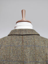 Charger l'image dans la galerie, Harris Tweed blazer tweed à chevrons en pure laine 56/58