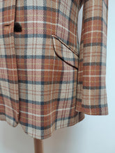 Charger l'image dans la galerie, Daks blazer vintage femme à carreaux en laine et coton 40 FR