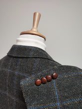 Afbeelding in Gallery-weergave laden, Harris Tweed X Barutti blazer à carreaux fenêtre 100% laine 50