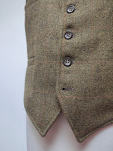 Charger l'image dans la galerie, Gilet de costume vintage en laine à carreaux fenêtre M