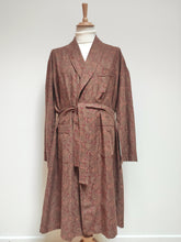 Carica l'immagine nel visualizzatore di Gallery, James Dillon robe de chambre paisley à col châle en pur coton Made in Italy