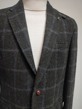Afbeelding in Gallery-weergave laden, Harris Tweed X Barutti blazer à carreaux fenêtre 100% laine 50