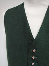 Charger l'image dans la galerie, Lodenfrey gilet de costume vert sapin en laine 54