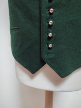 Charger l'image dans la galerie, Lodenfrey gilet de costume vert sapin en laine 54