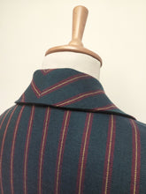Charger l'image dans la galerie, Neri del Ponte robe de chambre vintage à col châle en laine Made in Italy L