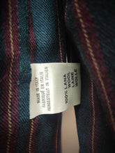 Charger l'image dans la galerie, Neri del Ponte robe de chambre vintage à col châle en laine Made in Italy L