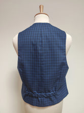Charger l'image dans la galerie, Ted Lapidus X SNCF gilet à carreaux vintage en laine mélangée L
