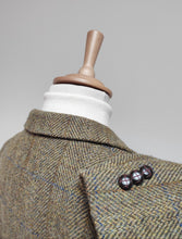 Charger l'image dans la galerie, Harris Tweed blazer tweed à chevrons en pure laine 56/58