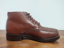 Charger l'image dans la galerie, Bowen bottines marrons en cuir texturé Made in England 6,5 UK / 40 FR