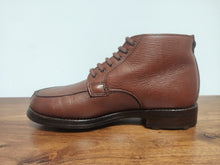 Charger l'image dans la galerie, Bowen bottines marrons en cuir texturé Made in England 6,5 UK / 40 FR