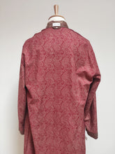 Carica l'immagine nel visualizzatore di Gallery, James Dillon robe de chambre paisley à col châle en pur coton Made in Italy