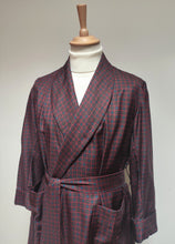 Afbeelding in Gallery-weergave laden, Lario Suprema robe de chambre à col châle à motif géométrique M