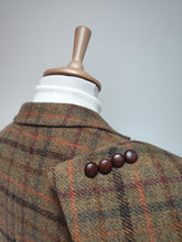 Charger l'image dans la galerie, Harris Tweed X Barutti blazer tweed à carreaux en pure laine 50