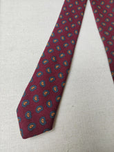 Charger l'image dans la galerie, Vivax by Sambrook Witting X D.Cenci cravate bordeaux paisley en laine
