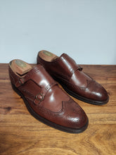 Charger l'image dans la galerie, Velasca Milano doubles boucles en cuir de veau lisse marron modèle Moletta 43