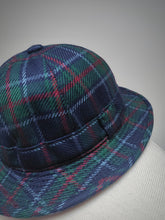 Charger l'image dans la galerie, Daks London chapeau ghillie à carreaux 100% laine Made in England 55