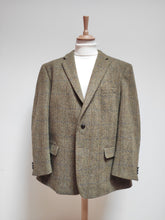 Charger l'image dans la galerie, Harris Tweed blazer tweed à chevrons en pure laine 56/58