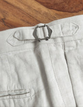 Charger l&#39;image dans la galerie, Suitsupply pantalon à pinces en coton et lin Tessuti Di Sondrio 48/M
