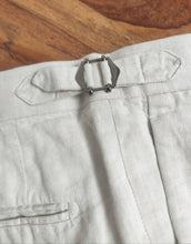 Afbeelding in Gallery-weergave laden, Suitsupply pantalon à pinces en coton et lin Tessuti Di Sondrio 48/M