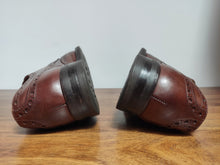 Charger l'image dans la galerie, Velasca Milano doubles boucles en cuir de veau lisse marron modèle Moletta 43