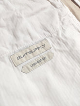 Afbeelding in Gallery-weergave laden, Suitsupply short Ames beige en coton et lin Tessuti Di Sondrio 46/S