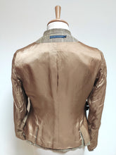 Charger l'image dans la galerie, Ralph Lauren blazer vintage femme Prince de Galles en laine, lin et soie 38