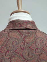 Carica l'immagine nel visualizzatore di Gallery, James Dillon robe de chambre paisley à col châle en pur coton Made in Italy