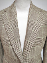 Charger l'image dans la galerie, Ralph Lauren blazer vintage femme Prince de Galles en laine, lin et soie 38