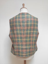 Charger l'image dans la galerie, Stile Gianni Zurigo gilet de costume à carreaux en lin Dormeuil 54