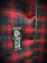 Charger l'image dans la galerie, Marcel Reinhold Paris robe de chambre tartan vintage à col châle en laine Made in France