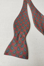 Charger l'image dans la galerie, Nœud papillon vintage à motif paisley Made in Italy