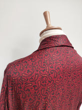 Charger l'image dans la galerie, Tootal robe de chambre paisley vintage à col châle Made in England L