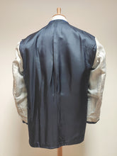 Charger l'image dans la galerie, Harris Tweed blazer vintage en tweed bleu 56 Made in France