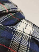 Charger l'image dans la galerie, Marcel Reinhold Paris robe de chambre tartan vintage à col châle en laine Made in France
