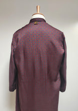 Afbeelding in Gallery-weergave laden, Lario Suprema robe de chambre à col châle à motif géométrique M