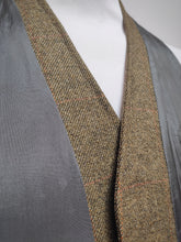 Charger l'image dans la galerie, Gilet de costume vintage en laine à carreaux fenêtre M