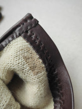 Charger l'image dans la galerie, Madelios Paris gants vintage en cuir d'agneau marron brun S
