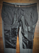 Charger l'image dans la galerie, Walbusch pantalon gris à carreaux Prince de Galles en laine mélangée XL