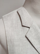 Charger l'image dans la galerie, Suitsupply gilet pur lin Baird McNutt modèle Capetown 50