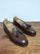 Charger l'image dans la galerie, Walter shoes mocassins pampilles femme en cuir grainé marron 36