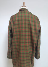 Lade das Bild in den Galerie-Viewer, Neri Torino robe de chambre à carreaux vintage en pure laine 52