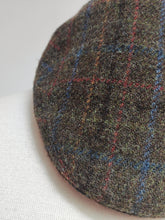 Charger l'image dans la galerie, Stetson casquette plate tweed à carreaux en pure laine vierge 58