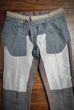 Afbeelding in Gallery-weergave laden, Suitsupply Soho pantalon bordeaux chevrons en laine et coton 48/M
