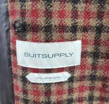 Charger l'image dans la galerie, Suitsupply gilet croisé à carreaux en laine mélangée 50