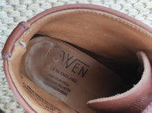 Charger l'image dans la galerie, Bowen bottines marrons en cuir texturé Made in England 6,5 UK / 40 FR
