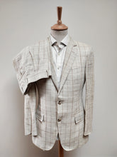 Afbeelding in Gallery-weergave laden, Suitsupply costume à carreaux pur lin 44