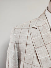 Afbeelding in Gallery-weergave laden, Suitsupply costume à carreaux pur lin 44