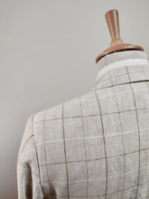 Afbeelding in Gallery-weergave laden, Suitsupply costume à carreaux pur lin 44