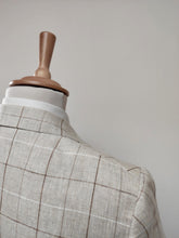 Afbeelding in Gallery-weergave laden, Suitsupply costume à carreaux pur lin 44