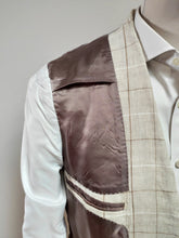 Afbeelding in Gallery-weergave laden, Suitsupply costume à carreaux pur lin 44
